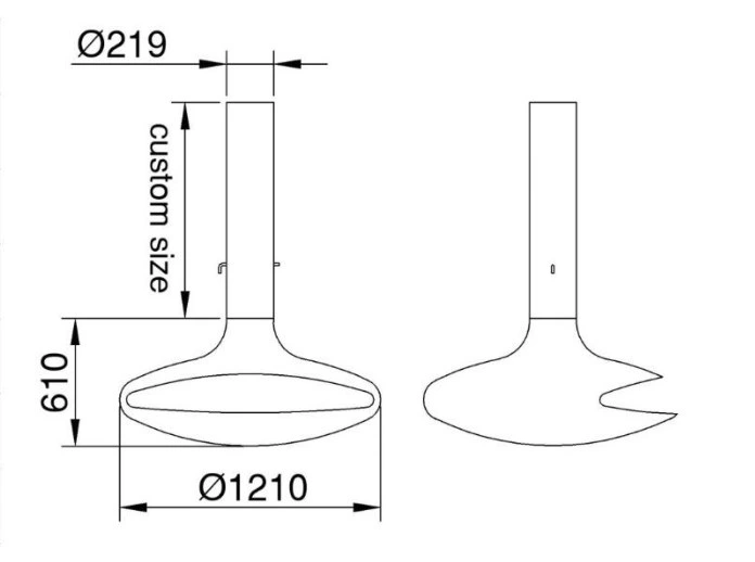 Suspended Hanging Fireplace Bioethanol