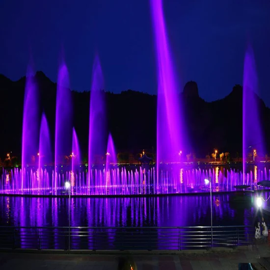 Hersteller von Musikbrunnen für den Außenbereich, quadratische Wasserbrunnen, Heimdekoration, locken Masseninteraktion, Freizeit- und Unterhaltungsbrunnen