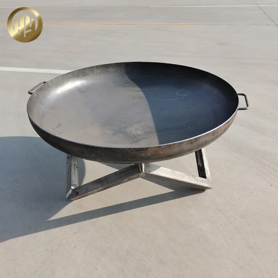 Runde, runde Metall-Feuerstelle aus Stahl mit individueller Dicke, moderne, einfache Heizung